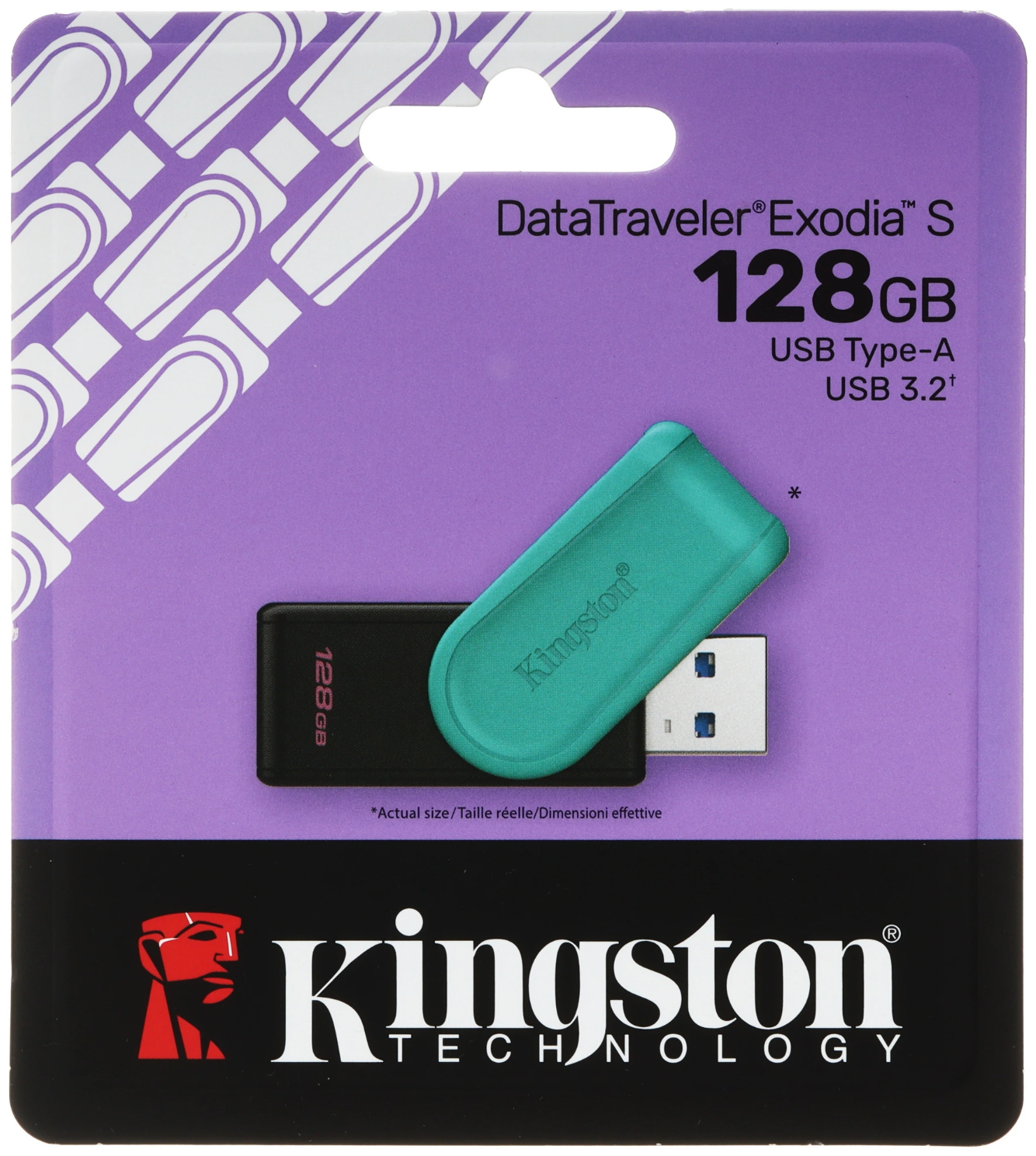 Память USB 128 ГБ Kingston DataTraveler Exodia S DTXS/128GB
